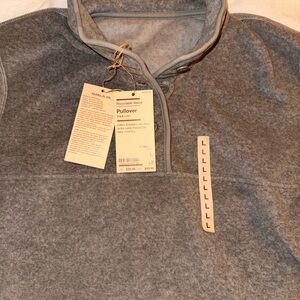 Muji Gray Quarter-button Pullover